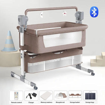 CalmCradle™ Rocking Bedside Cot