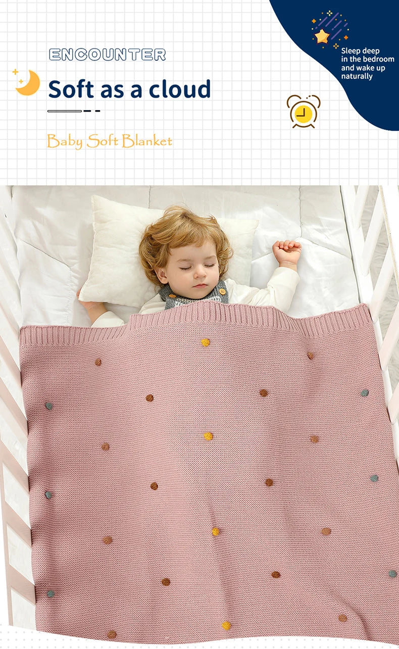 Knit Baby Blanket (90x70cm)
