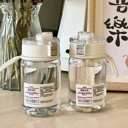 Portable Transparent Kawaii Water Bottle