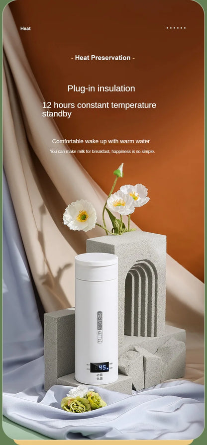 HeatMate™ 500ml Travel Electric Bottle Kettle