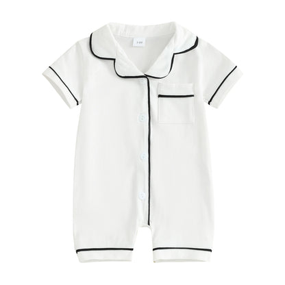 Baby Button Romper Pajama