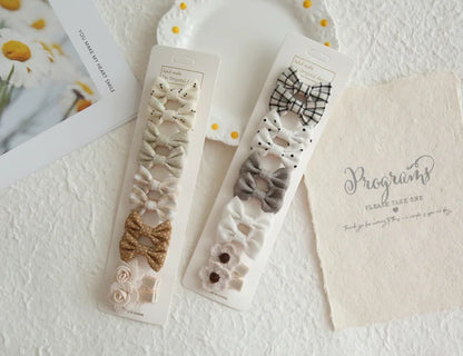 Baby Bow Scrunchie Set