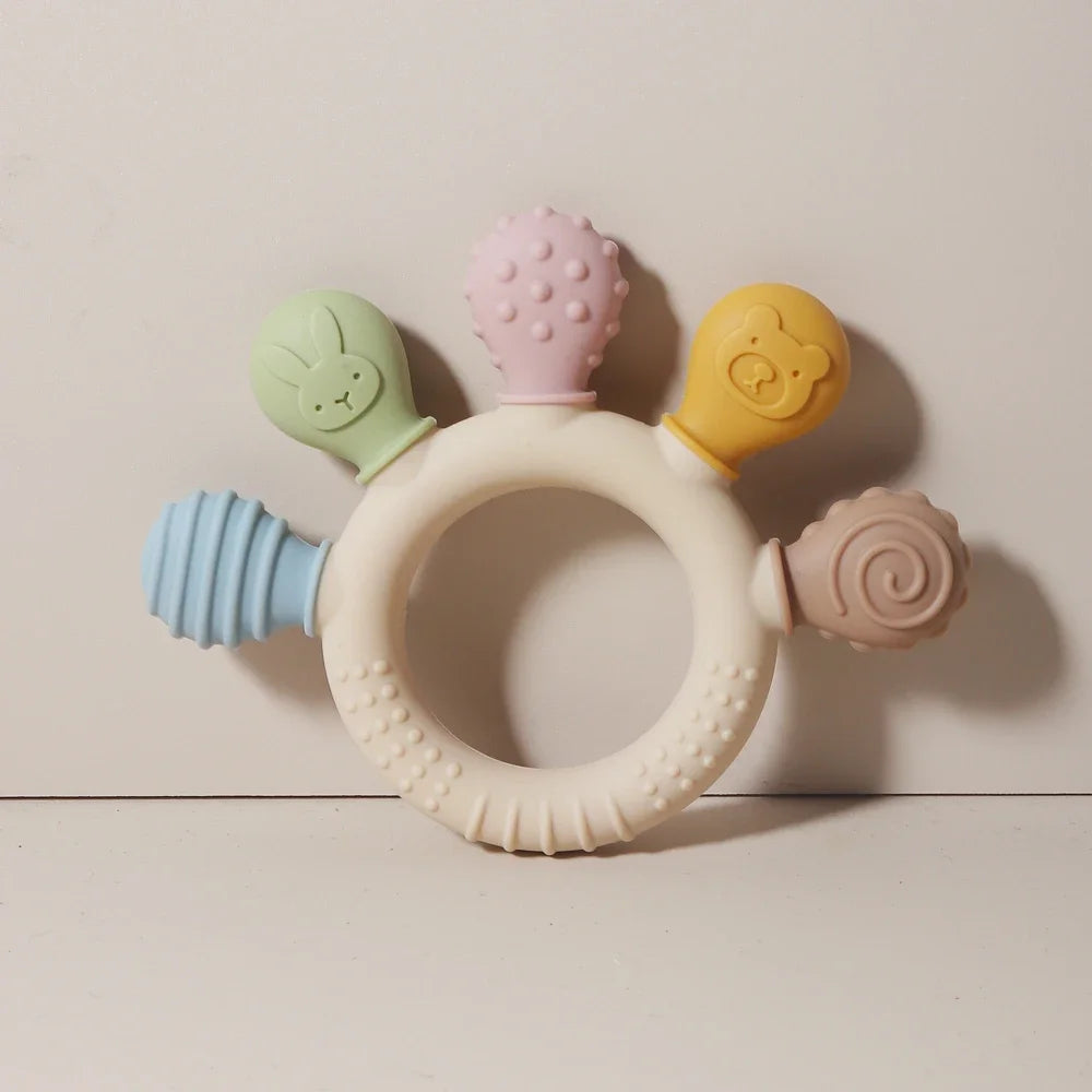 Silicone Sensory Ring Teether