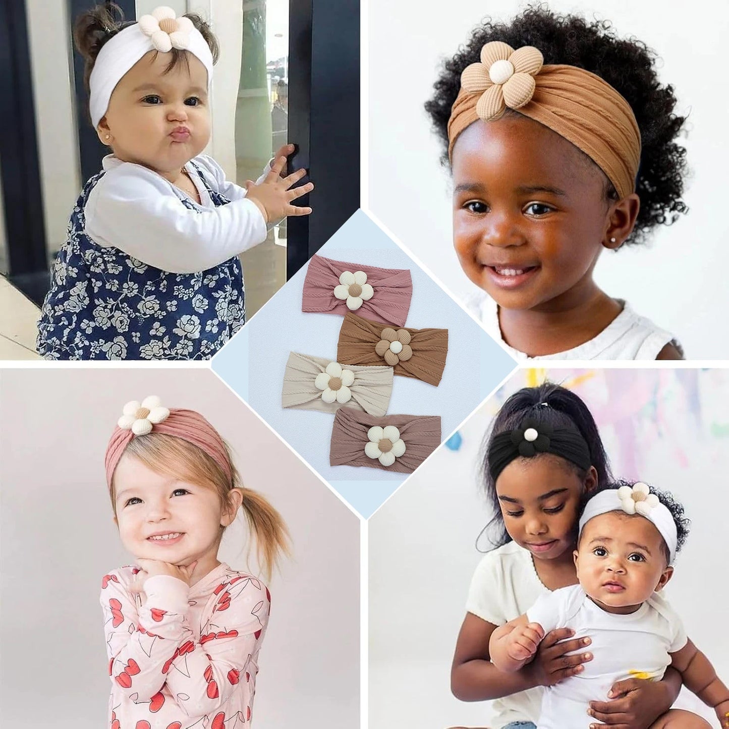 Floral Nylon Baby Headband