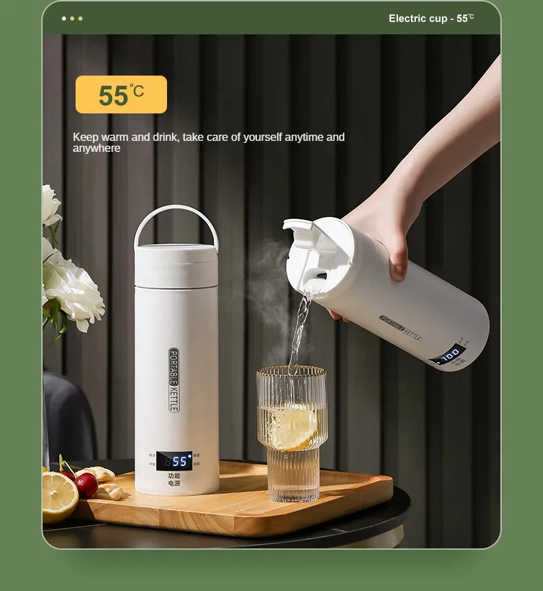 HeatMate™ 500ml Travel Electric Bottle Kettle