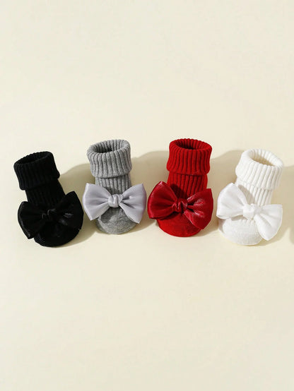 Toddler Bow Cotton Sock Set