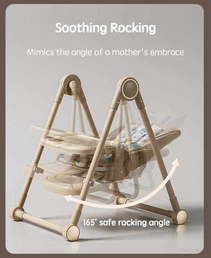 PANGDUBE 2-in-1 Baby High Chair Rocker