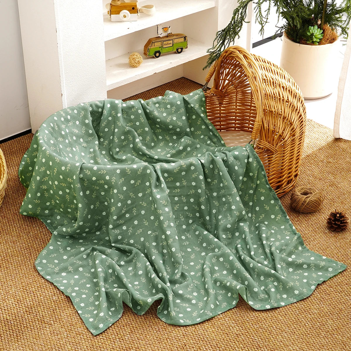 Cotton Muslin Swaddle Blanket