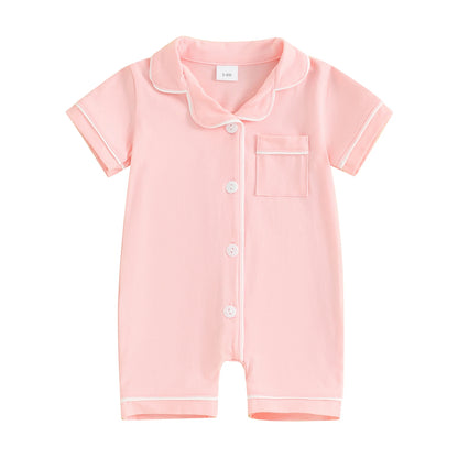 Baby Button Romper Pajama