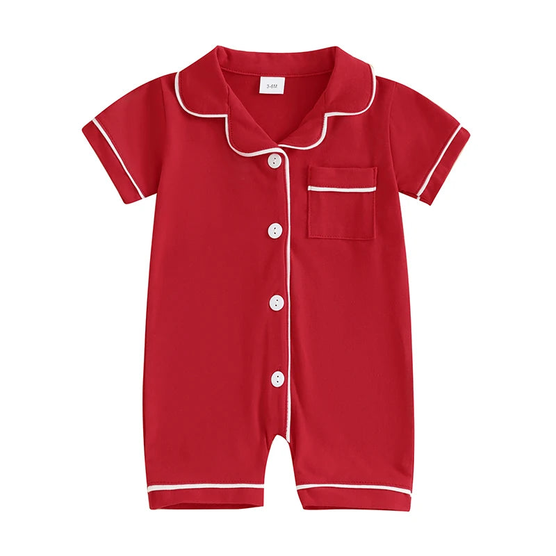 Baby Button Romper Pajama