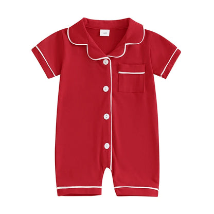 Baby Button Romper Pajama