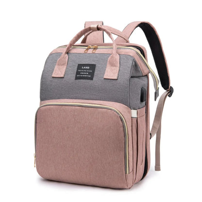 Mommy Bag with Folding Baby Bed