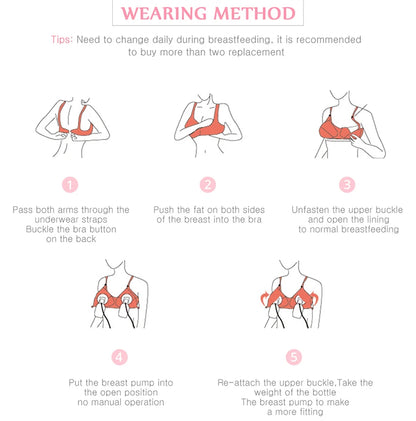 PumpEase™ Hands‑Free Nursing Bra