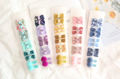Baby Bow Scrunchie Set