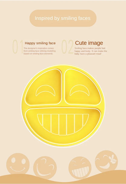 SmilePlate™ Silicone Suction Dining Plate