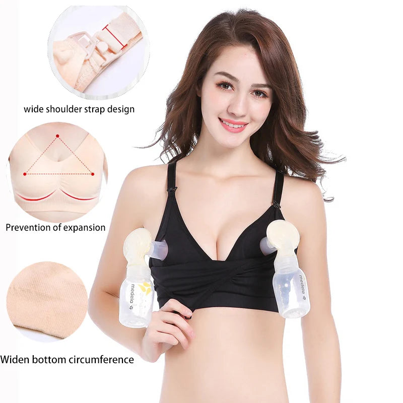 PumpEase™ Hands‑Free Nursing Bra
