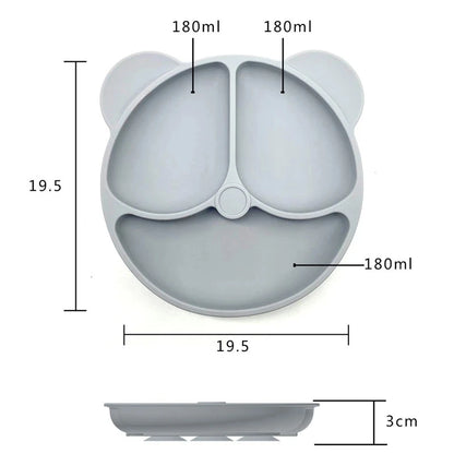 SmilePlate™ Silicone Suction Dining Plate