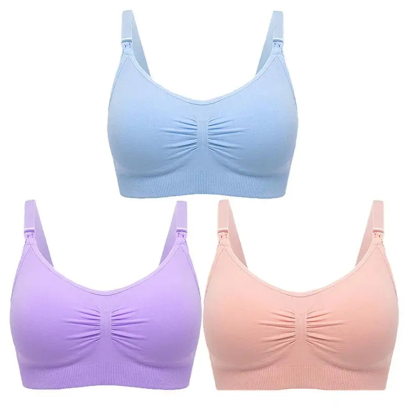 MumSoft™ Seamless Maternity Bra (3‑Pack)