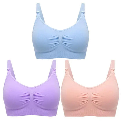 MumSoft™ Seamless Maternity Bra (3‑Pack)