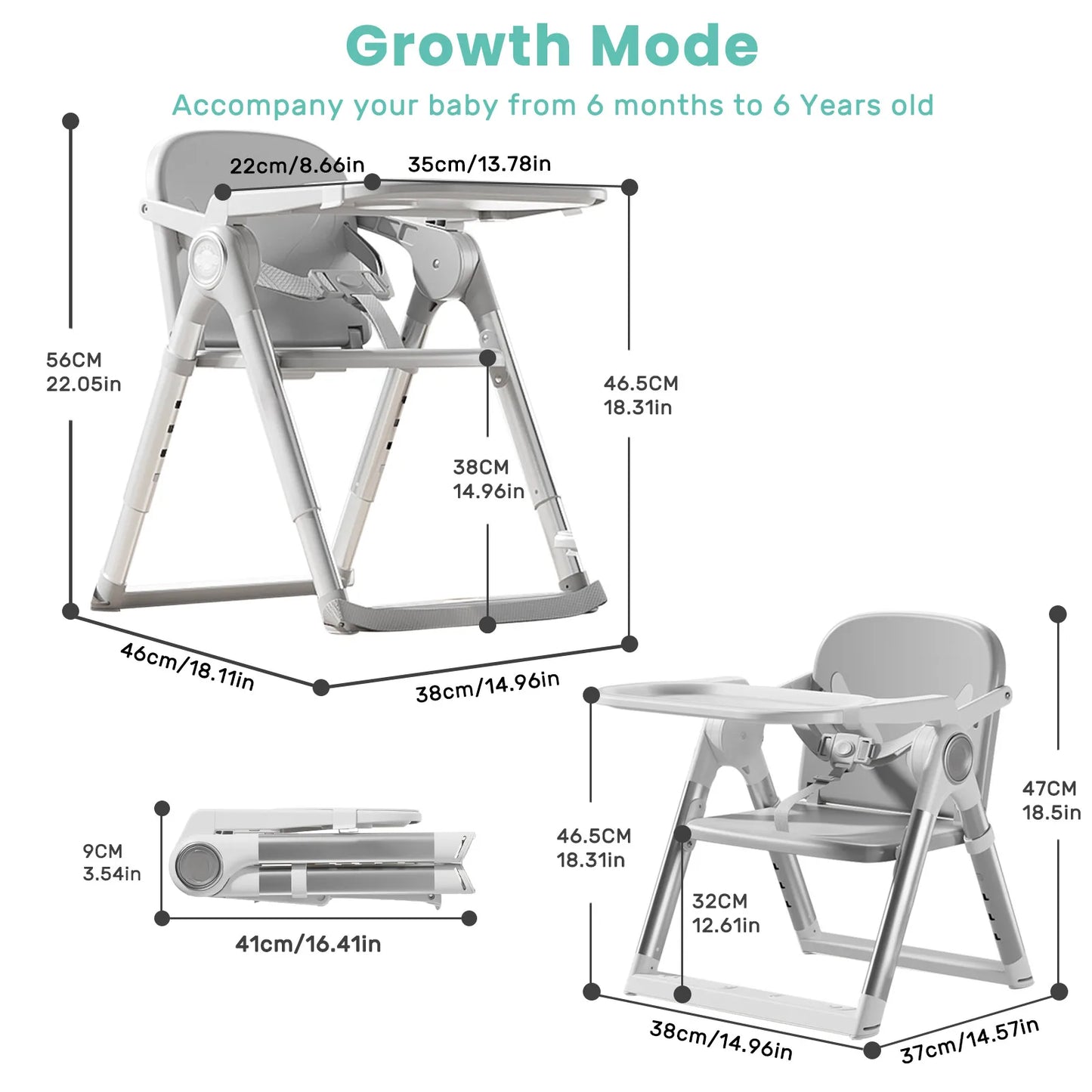 Baby Folding Booster Seat