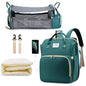 3-in-1 Diaper Bag Backpack with Baby Bed