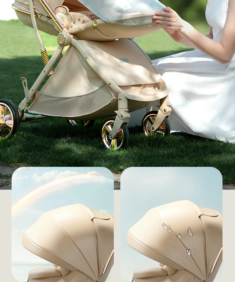 CloudWalker – Premium Leather Baby Stroller