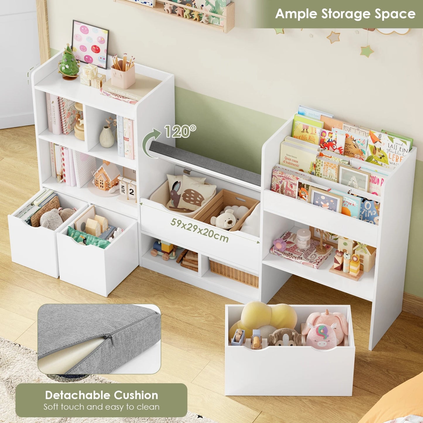 Children’s Toy Storage Bookcase