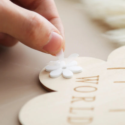 Wooden Baby Milestone Cards