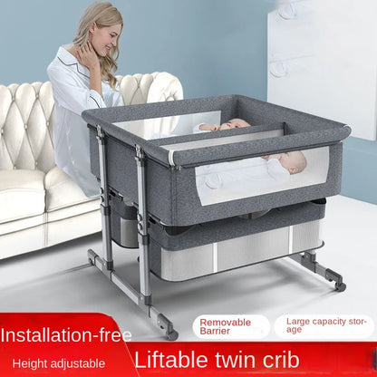 NestEase™ Dual-Level Bedside Cot