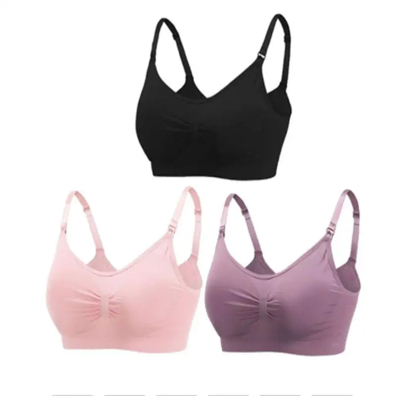 MumSoft™ Seamless Maternity Bra (3‑Pack)