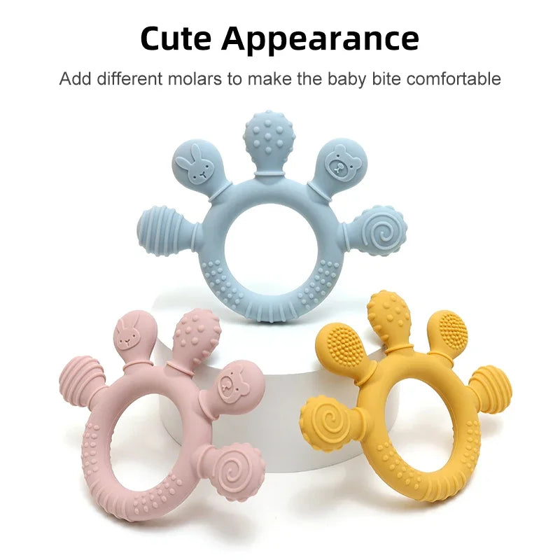 Silicone Sensory Ring Teether