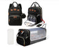 3-in-1 Diaper Bag Backpack with Baby Bed