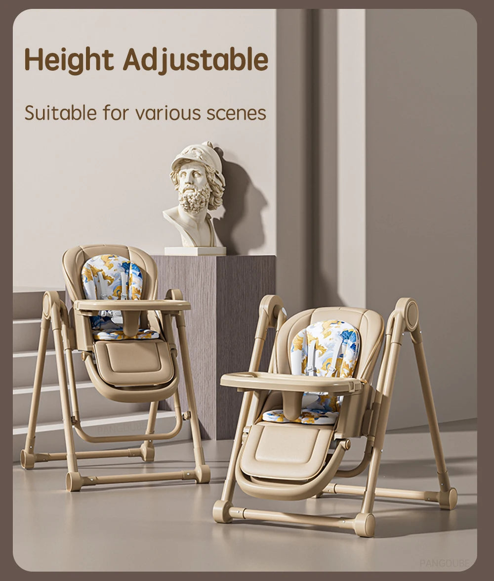 PANGDUBE 2-in-1 Baby High Chair Rocker