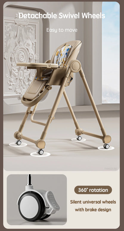 PANGDUBE 2-in-1 Baby High Chair Rocker