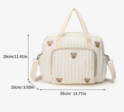 Chic Bear & Tulip Diaper Bag