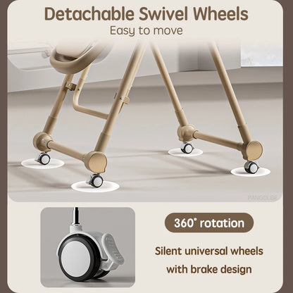 PANGDUBE 2-in-1 Baby High Chair Rocker