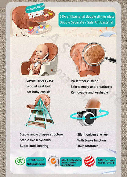 Foldable Baby Dining Chair