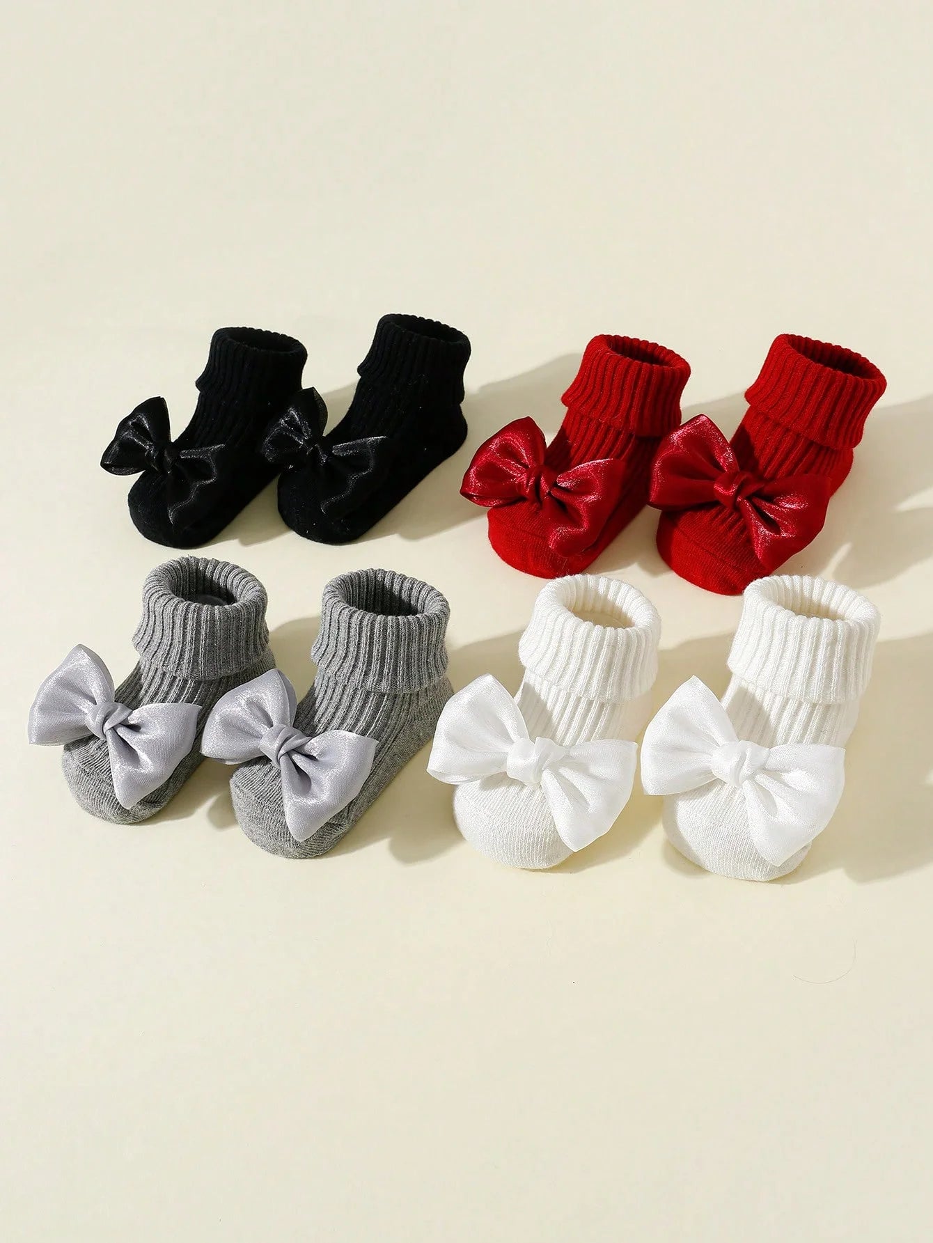 Toddler Bow Cotton Sock Set
