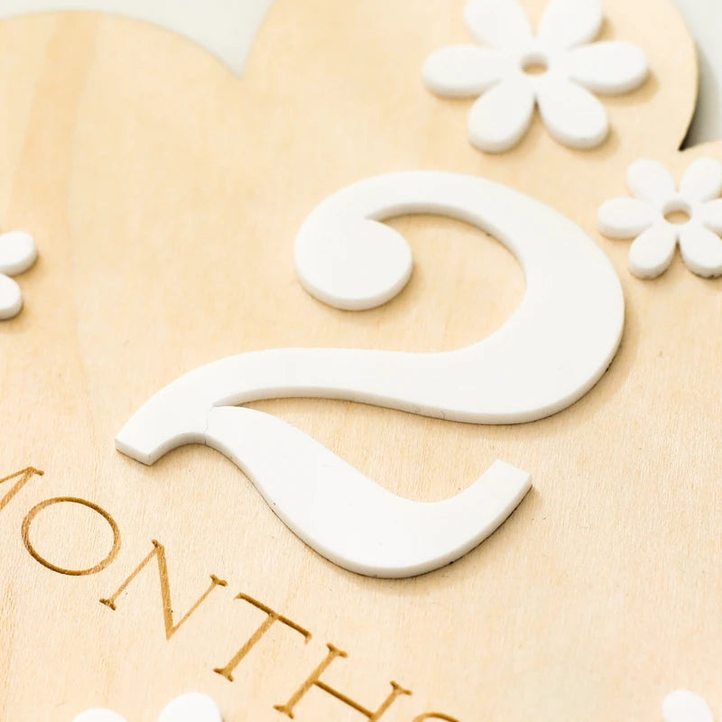 Wooden Baby Milestone Cards