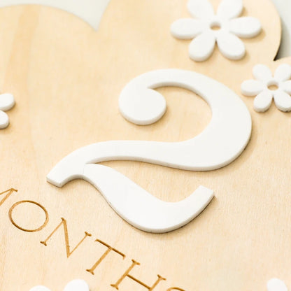 Wooden Baby Milestone Cards
