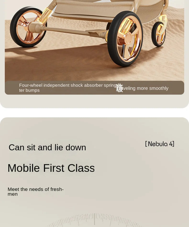 CloudWalker – Premium Leather Baby Stroller