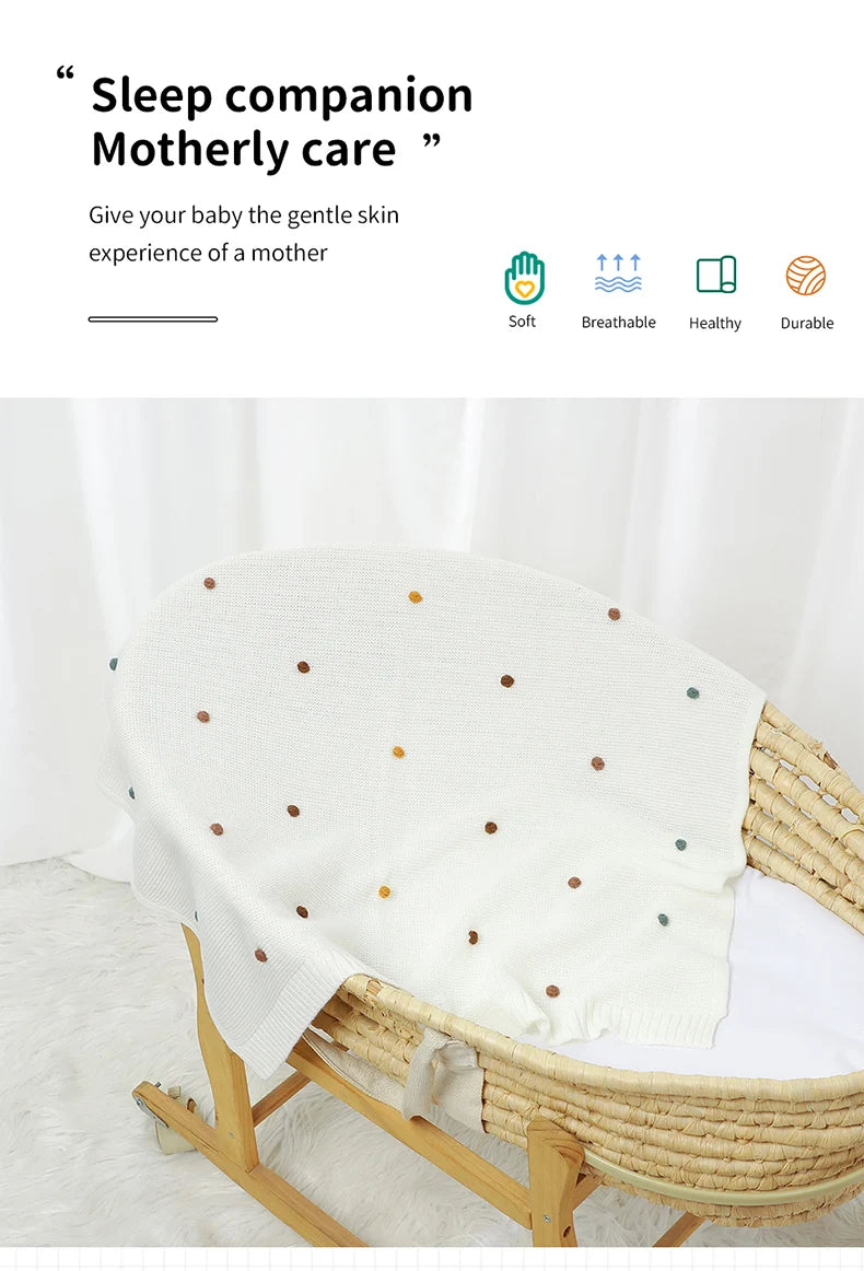 Knit Baby Blanket (90x70cm)