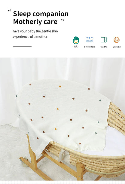 Knit Baby Blanket (90x70cm)