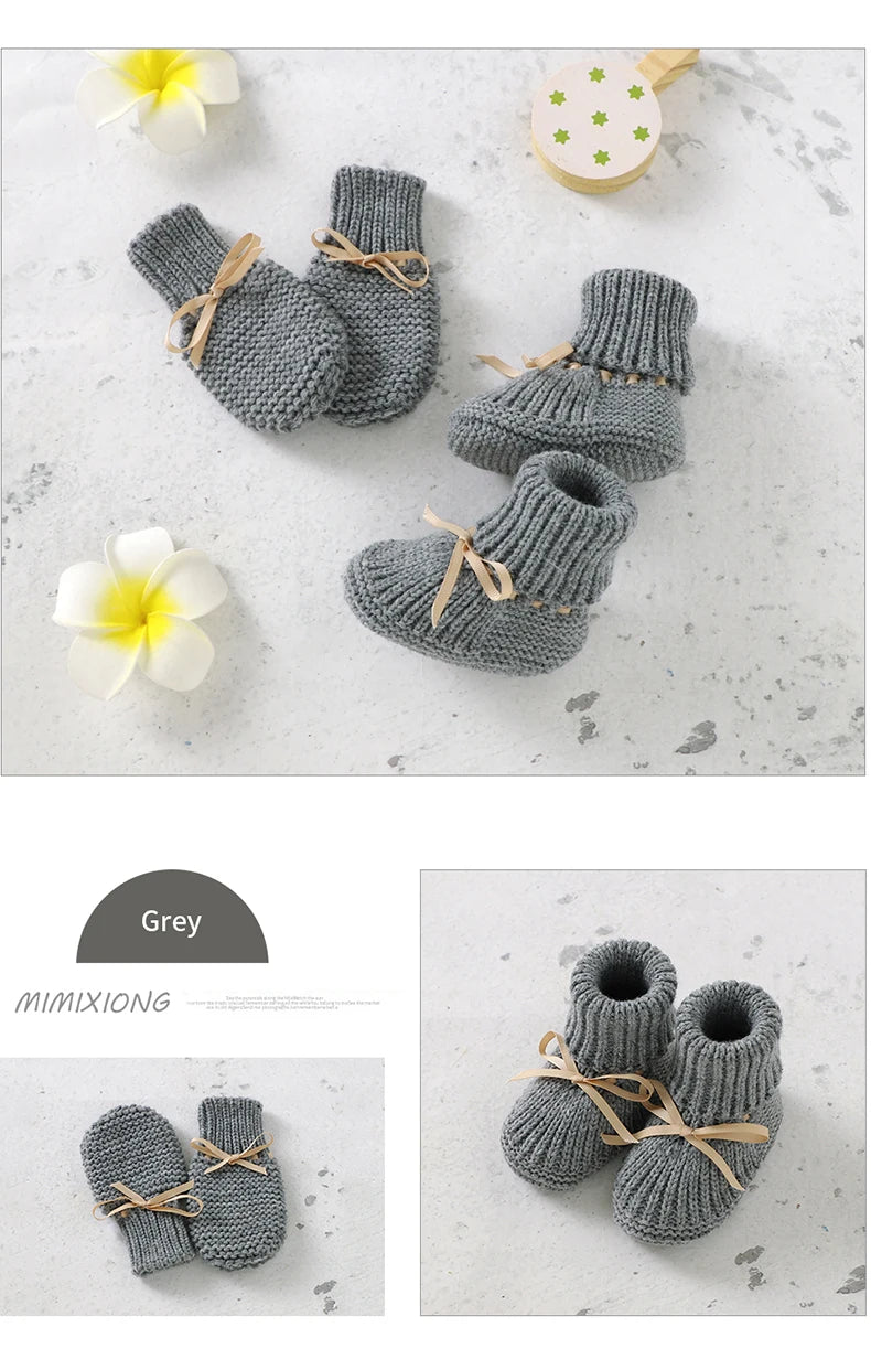 Knitted Newborn Baby Shoes