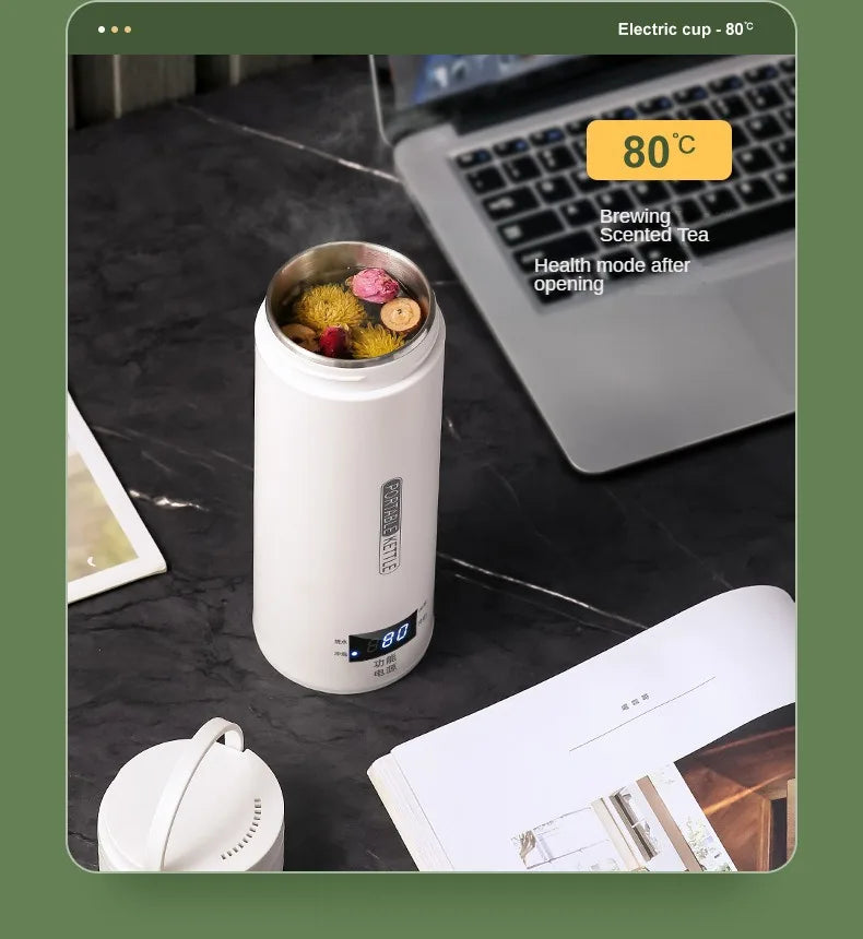 HeatMate™ 500ml Travel Electric Bottle Kettle