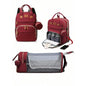3-in-1 Diaper Bag Backpack with Baby Bed