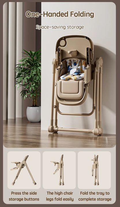 PANGDUBE 2-in-1 Baby High Chair Rocker