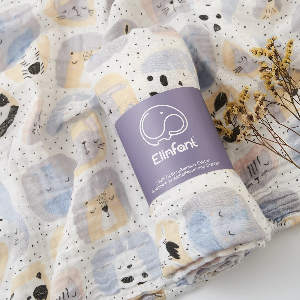 Cotton Muslin Swaddle Blanket