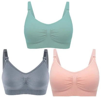 MumSoft™ Seamless Maternity Bra (3‑Pack)