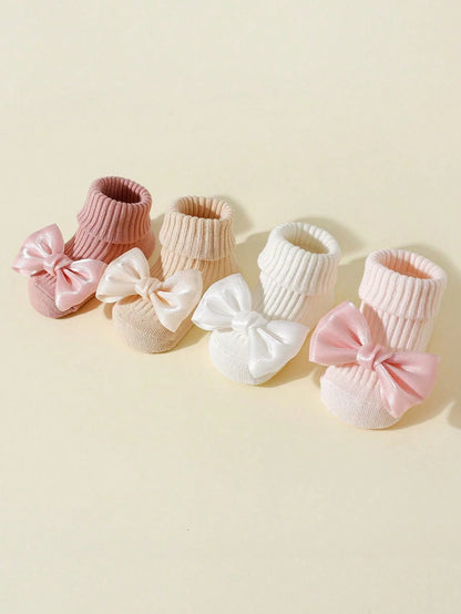 Toddler Bow Cotton Sock Set